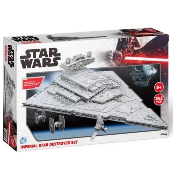 Star Wars Imperial Star Destroyer 3D Paper Model Kit 4X Models 342Pcs - Picture 2 of 3